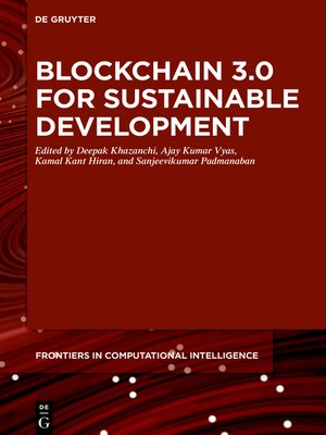 cover image of Blockchain 3.0 for Sustainable Development